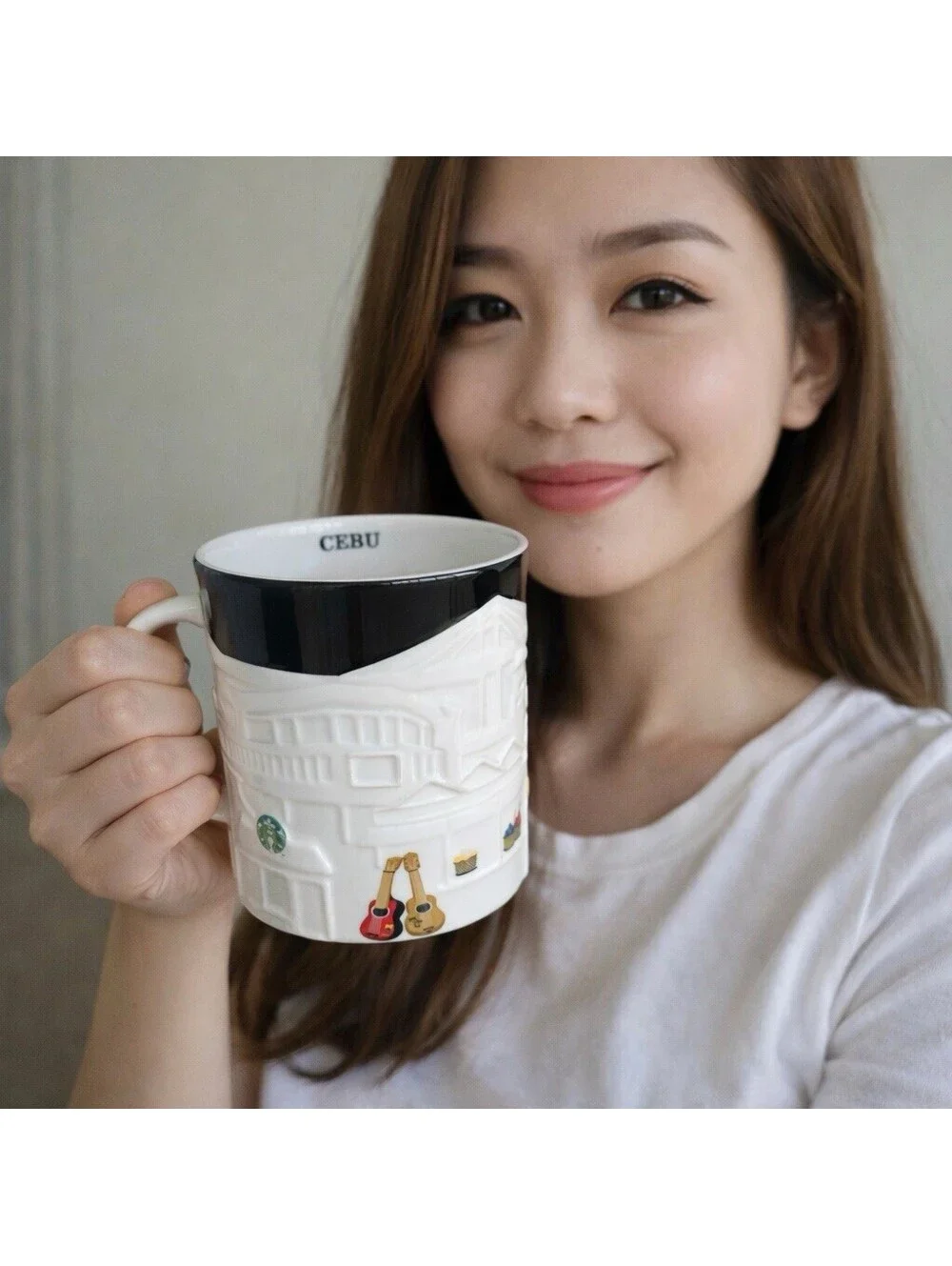 CEBU Starbucks coffee Cup Mug 16oz Relief 3D Collector Series New Rare